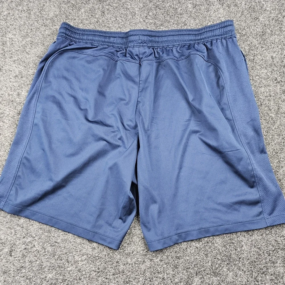 Under Armour HeatGear Shorts Men's XL Blue Athletic Training Gym Drawstring